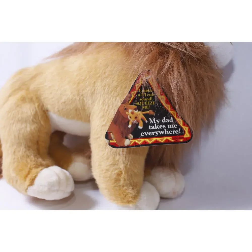 1990s Disney Mattel Mufasa Large Plush The Lion King Collectible ~260702-WH 1125